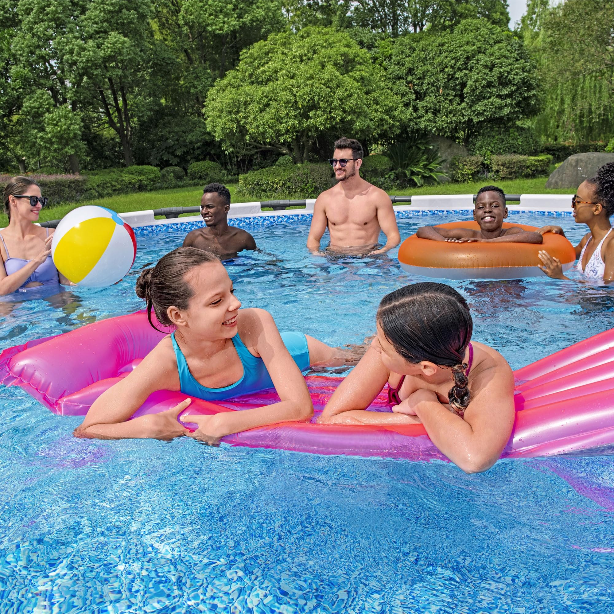 Bestway Steel Pro MAX Above Ground Swimming Pool (12' x 30") | Round Outdoor Backyard Family Pool with Tritech® Puncture-Resistant Liner | Easy Setup | Includes Filter Pump for Clean, Clear Water